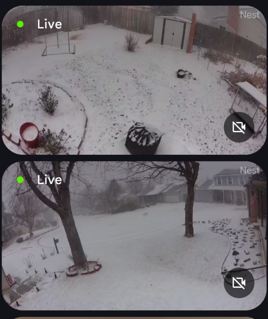 View from Cameras at snow.