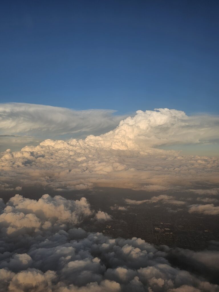 Clouds on approach to Florida
